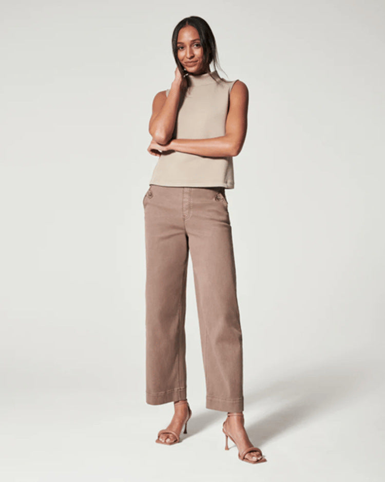 đ„2025 HOT SALEđ„Stretch Twill Cropped Wide Leg Pants