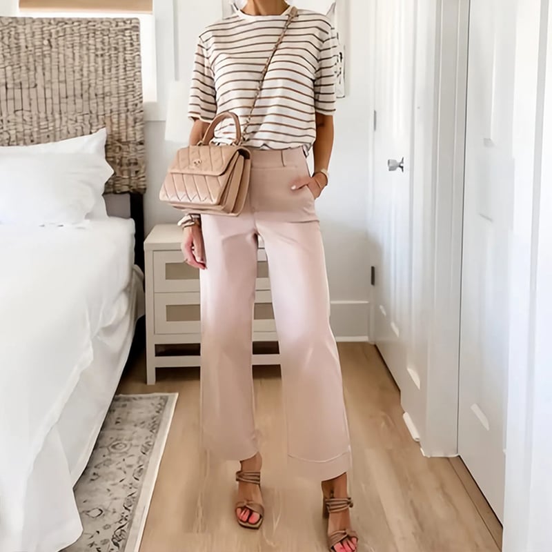 đ„2025 HOT SALEđ„Stretch Twill Cropped Wide Leg Pants