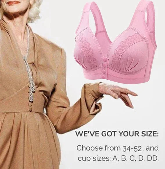 š„Big Sale 50% OFFš„Front Button Breathable Skin-Friendly Cotton Braš