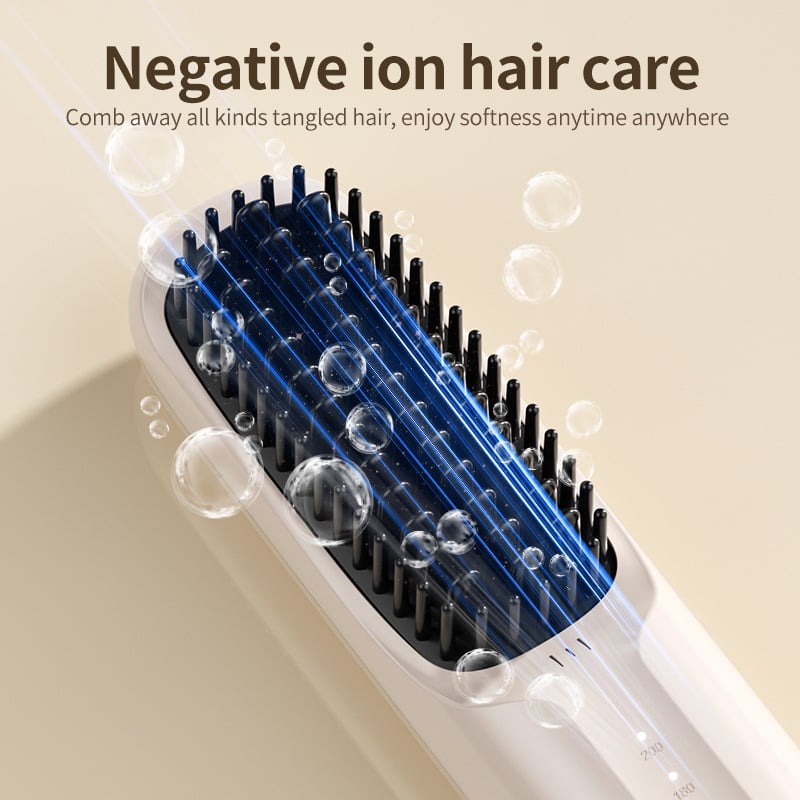 USB Cordless Negative Ion Hair Straightening Comb(50% OFF)