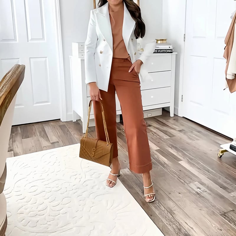 đ„2025 HOT SALEđ„Stretch Twill Cropped Wide Leg Pants