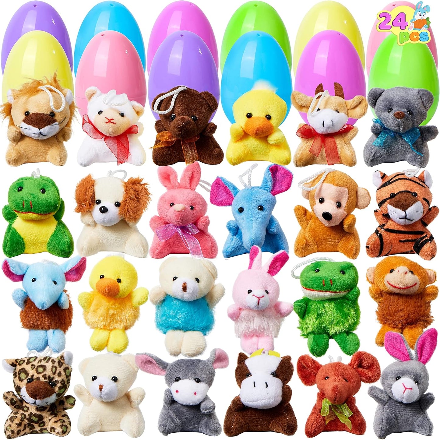 🎁Easter Hot Sale 50% OFF😍Prefilled Easter Eggs, Filled with Plush Animal Toys