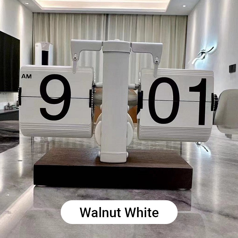 🎁Moderne digitale mechanische Retro-Klappuhr mit internem Zahnradantrieb