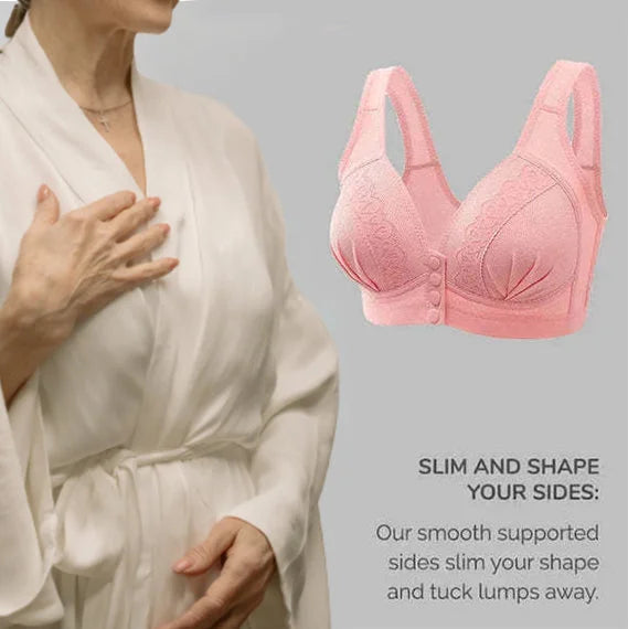 š„Big Sale 50% OFFš„Front Button Breathable Skin-Friendly Cotton Braš