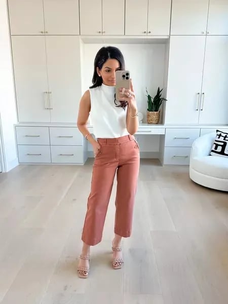 đ„2025 HOT SALEđ„Stretch Twill Cropped Wide Leg Pants