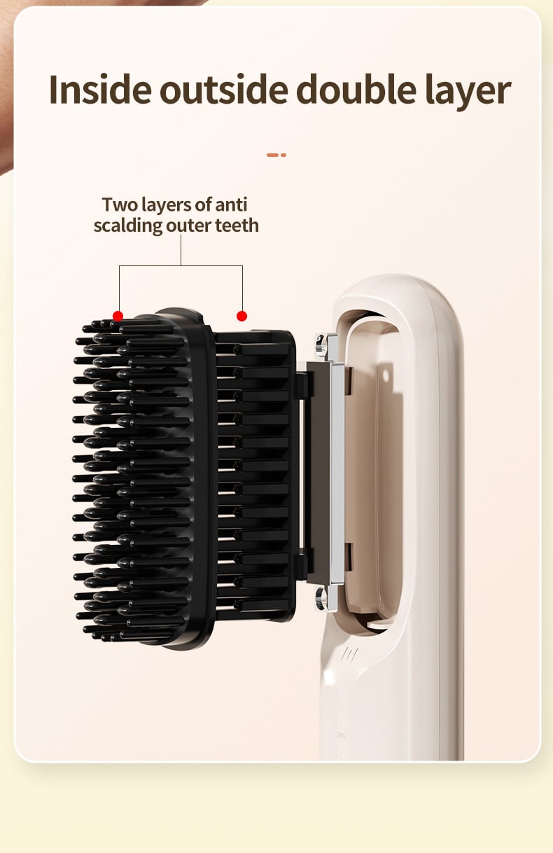 USB Cordless Negative Ion Hair Straightening Comb(50% OFF)