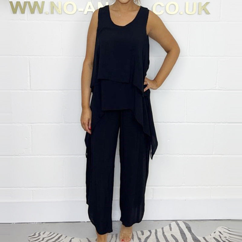 🌸Spring Specials🌸 Casual Sleeveless Loose Top and Pants Suit