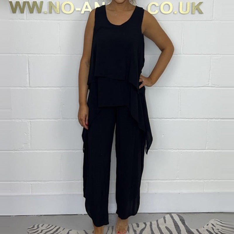 🌸Spring Specials🌸 Casual Sleeveless Loose Top and Pants Suit