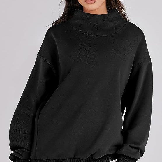 Women's Mock Neck Long Sleeve Pullover SweatshirtššNew arrival-49% OFF