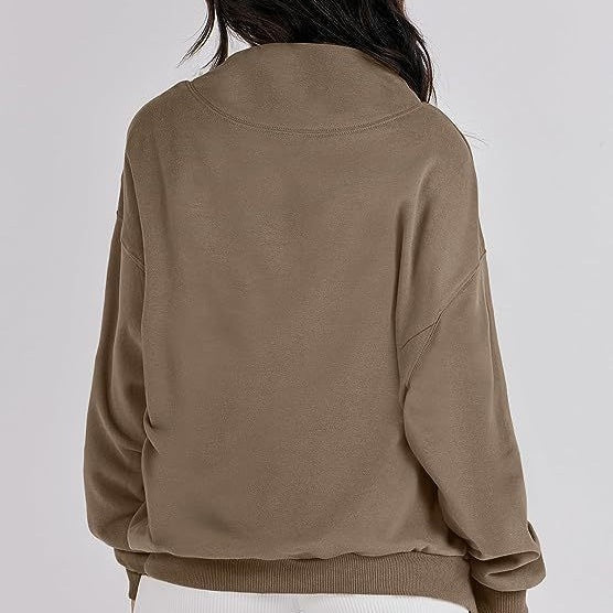 Women's Mock Neck Long Sleeve Pullover SweatshirtššNew arrival-49% OFF