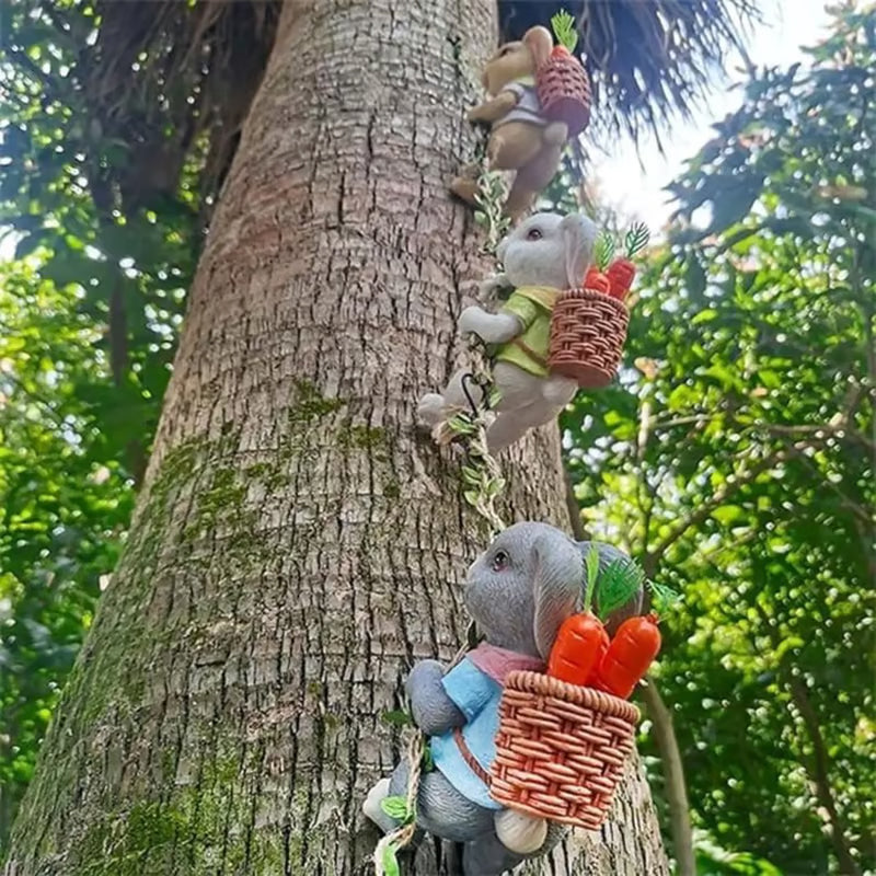 Bunny Climbing Rope Resin Craft