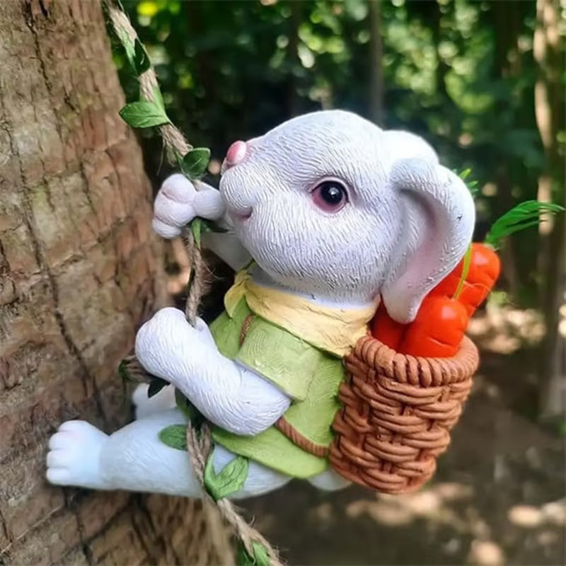 Bunny Climbing Rope Resin Craft