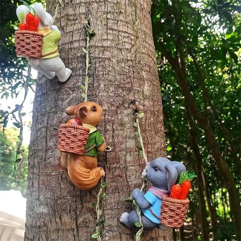 Bunny Climbing Rope Resin Craft
