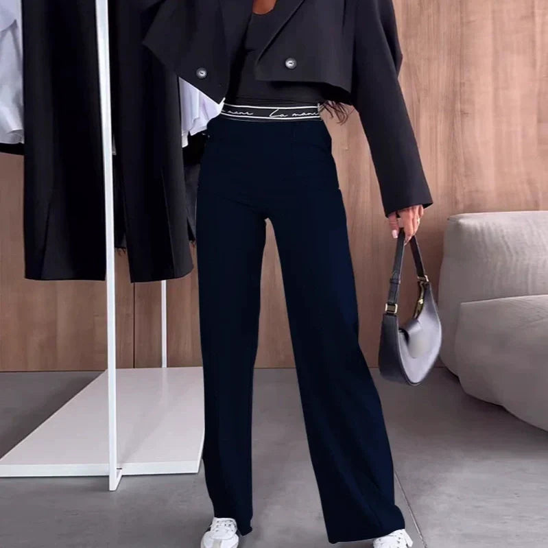 Women's Solid Color Draped Pants