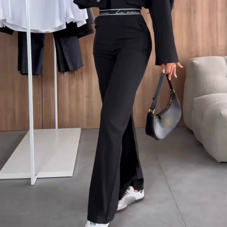 Women's Solid Color Draped Pants