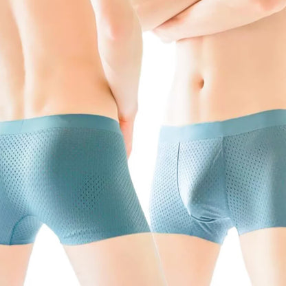 Cooler Netz-Boxer Slip aus gefrorener Seide【Kaufen Sie 1 und erhalten Sie 2 gratis】