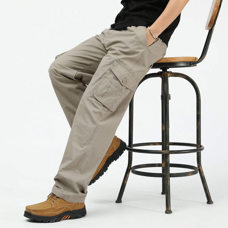 👖🏃 Herren-Cargohose mit mehreren Taschen – atmungsaktives Material und moderner Schnitt für Outdoor- oder Stadtaktivitäten 🏙️📦