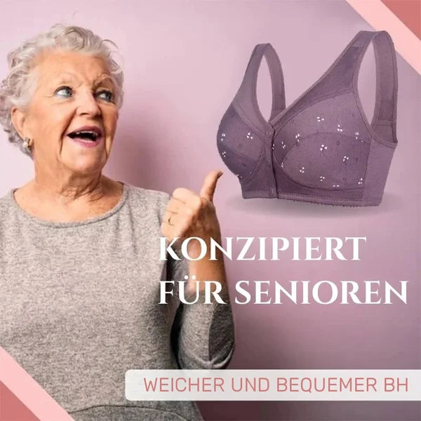 2025 Neues Design für Senior Front Closure Baumwoll-BH