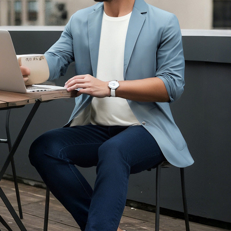 🛍️Die Wahl des eleganten Gentleman👔 Leichter Blazer für Herren für alle Jahreszeiten