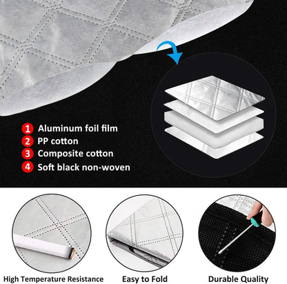 🚗 50% RABATT! ❄️ MAGNETISCHE SCHNEESCHUTZABDECKUNG 2025 - Universell für Alle Fahrzeuge, Einfache Montage & Kompakte Aufbewahrung, Robuster Frost- und Schneeschutz 🌨️🔗