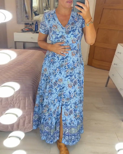 💃Hot Sale - 49% OFF🔥Floral Print V-neck Dress