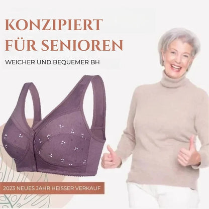 2025 Neues Design für Senior Front Closure Baumwoll-BH