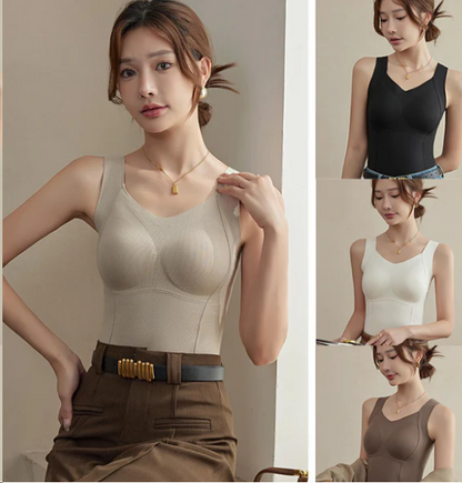 🎊Weihnachtsvorverkauf🎊[Geschenk für Damen] Thermo-Tanktops mit integriertem BH für Damen