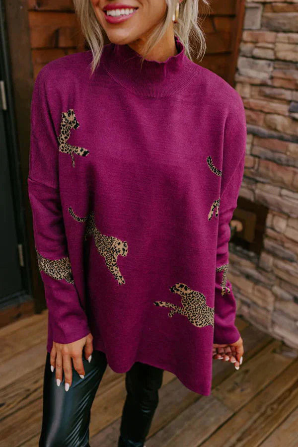 💕Autumn new style 52% OFF💕Casual retro tiger and leopard print long-sleeved top