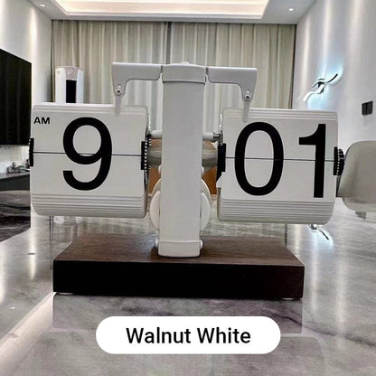 🎁Moderne digitale mechanische Retro-Klappuhr mit internem Zahnradantrieb