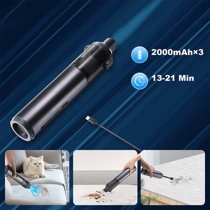 🎁Letzter Tag Verkauf 50% Rabatt🔥Kabelloser Autostaubsauger mit hoher Leistung