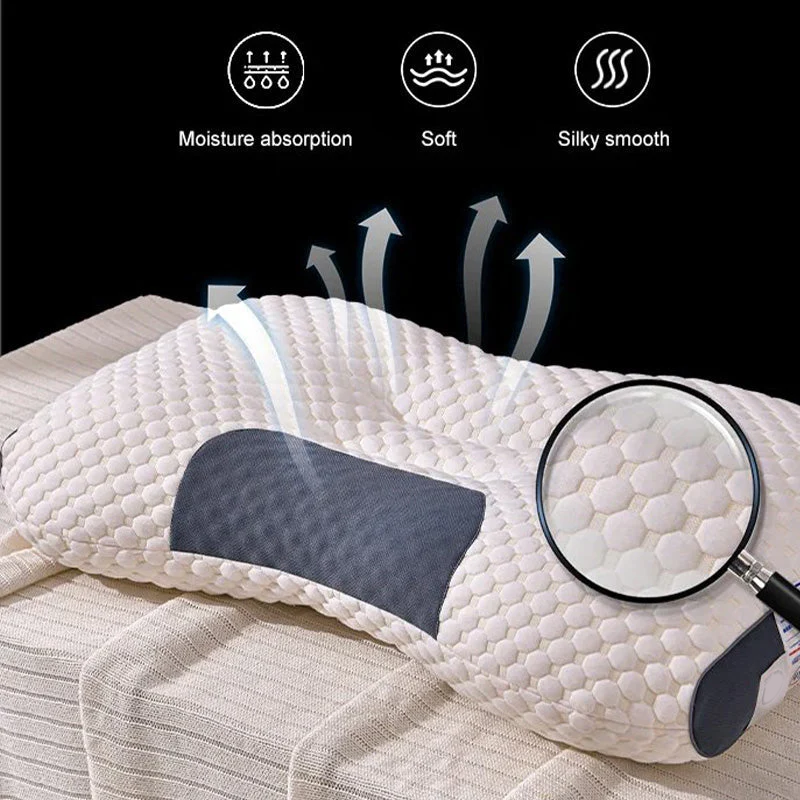 Antibacterial Neck Support Sleep-Aid Massage Pillow