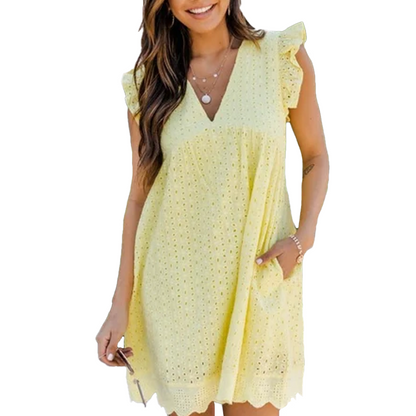 💗2024 Summer Promotion 50% OFF — Elegant Lace Hollow Dress