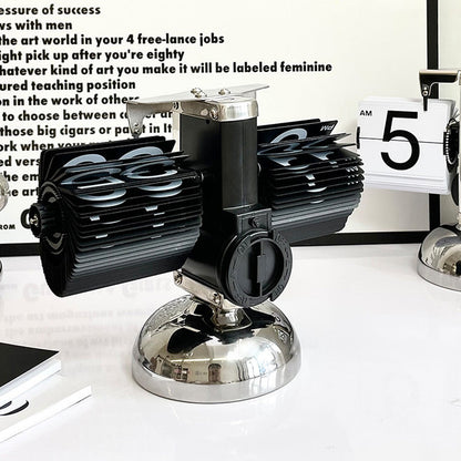 🎁Moderne digitale mechanische Retro-Klappuhr mit internem Zahnradantrieb