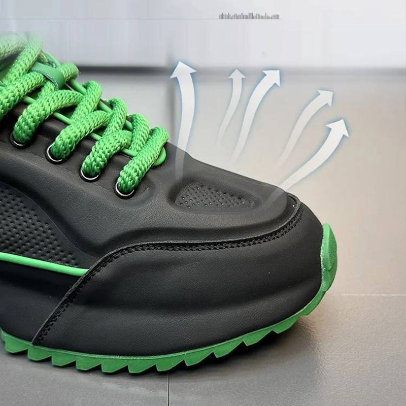 '-Aktion zum Vatertag -Leichte, atmungsaktive und stoßabsorbierende Herrenschuhe mit dicker Sohle