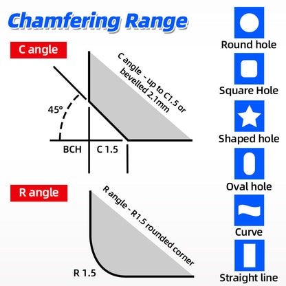 🛠️Chamfering Mini Deburring Metal 30000rpm Circular Edge