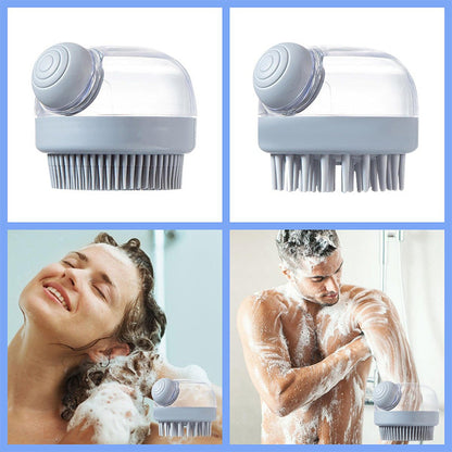 Scalp Massaging Shampoo Brush with Liquid Dispenser