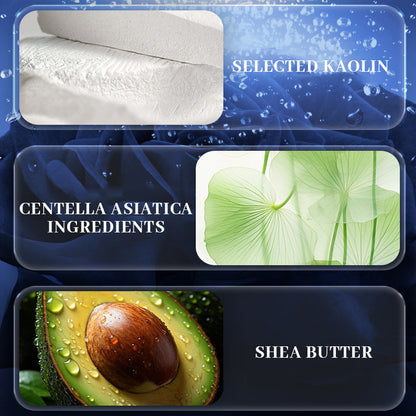 Creme de barbear e limpeza em bastão 2 em 1 para homens