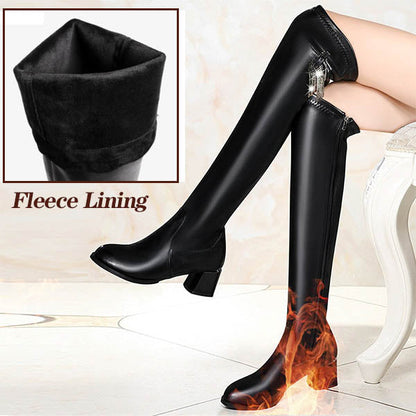 💖Autumn-Winter Series✨ Warm Leather Boots for Women ✨Look Slim