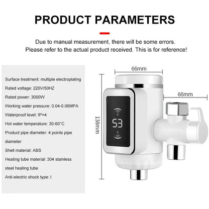 Hot Water Faucet With Digital Display