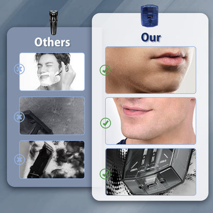 Transparent Mini Electric Shaver with Low Noise