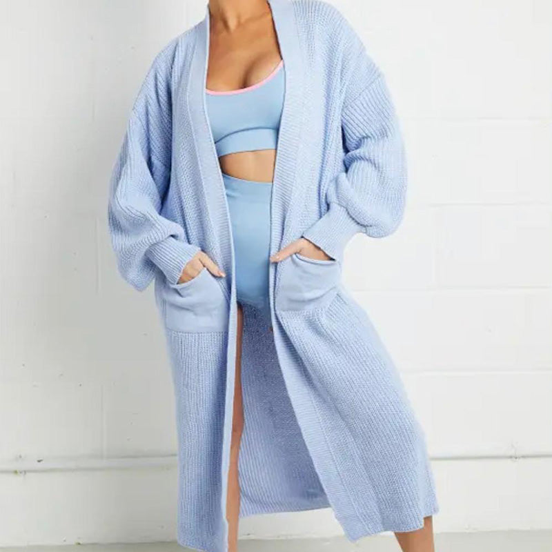 Women's Loose Knit Long Cardigan