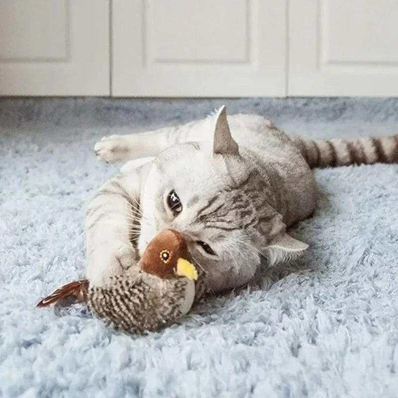 🎁Gift For Pets - 49% OFF🐱Upgraded Chirping Bird Cat Toy🐦