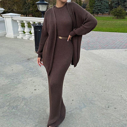 💕Women's 2-Piece Loose Sweater Dress Set