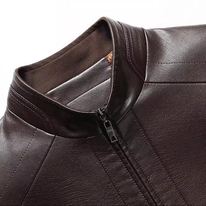 ❄️Winter Specials 50% off🔥Men’s Warm Plush Lining Leather Jacket