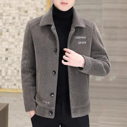 🎊Christmas sale - 50% Off🎊Men's Classic Warm Up Button Jacket