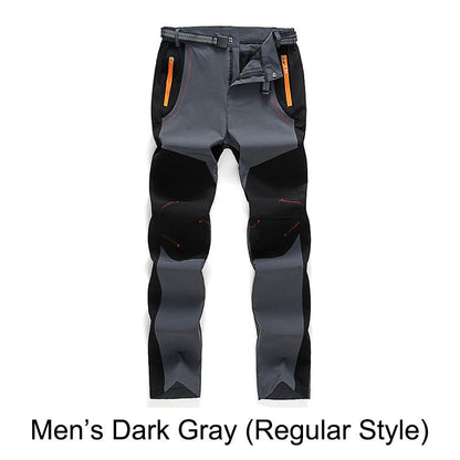 Windproof Waterproof Warm Elastic Waist Hiking Pants