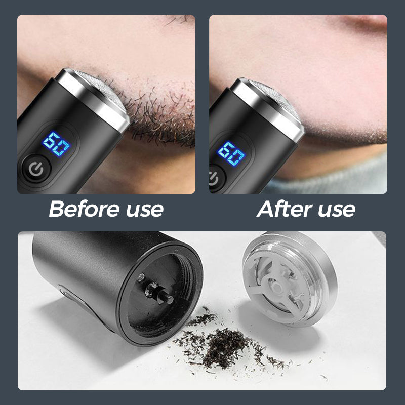 Mini Portable Rechargeable Shaver with Digital Display