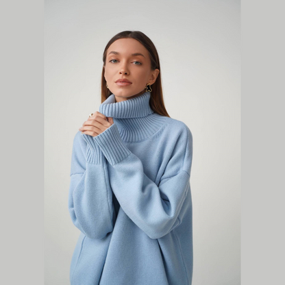 🎁Early Winter Sale 49% Off🔥Women's Casual Solid Color Turtleneck Sweater