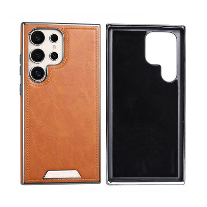 Magnetic Anti-Fall Luxury Faux Leather Phone Case for Samsung