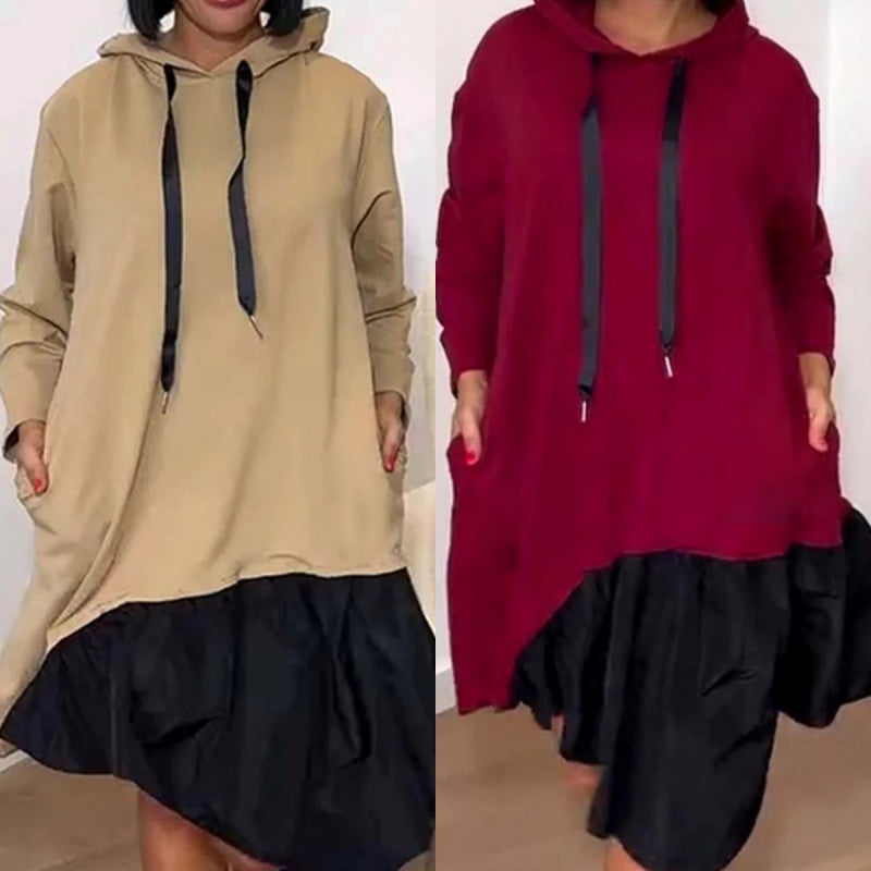 Women’s Trendy Casual Loose Fit Hooded Dress